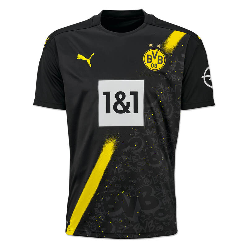 Borussia Dortmund Away 2020/2021 Football Shirt Manufactured By Puma. The Club Plays Football In Germany.