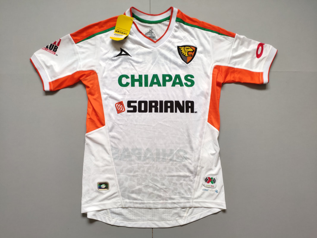 Chiapas F.C. Away 2013 Football Shirt Manufactured By Pirma. The team plays football in Mexico.