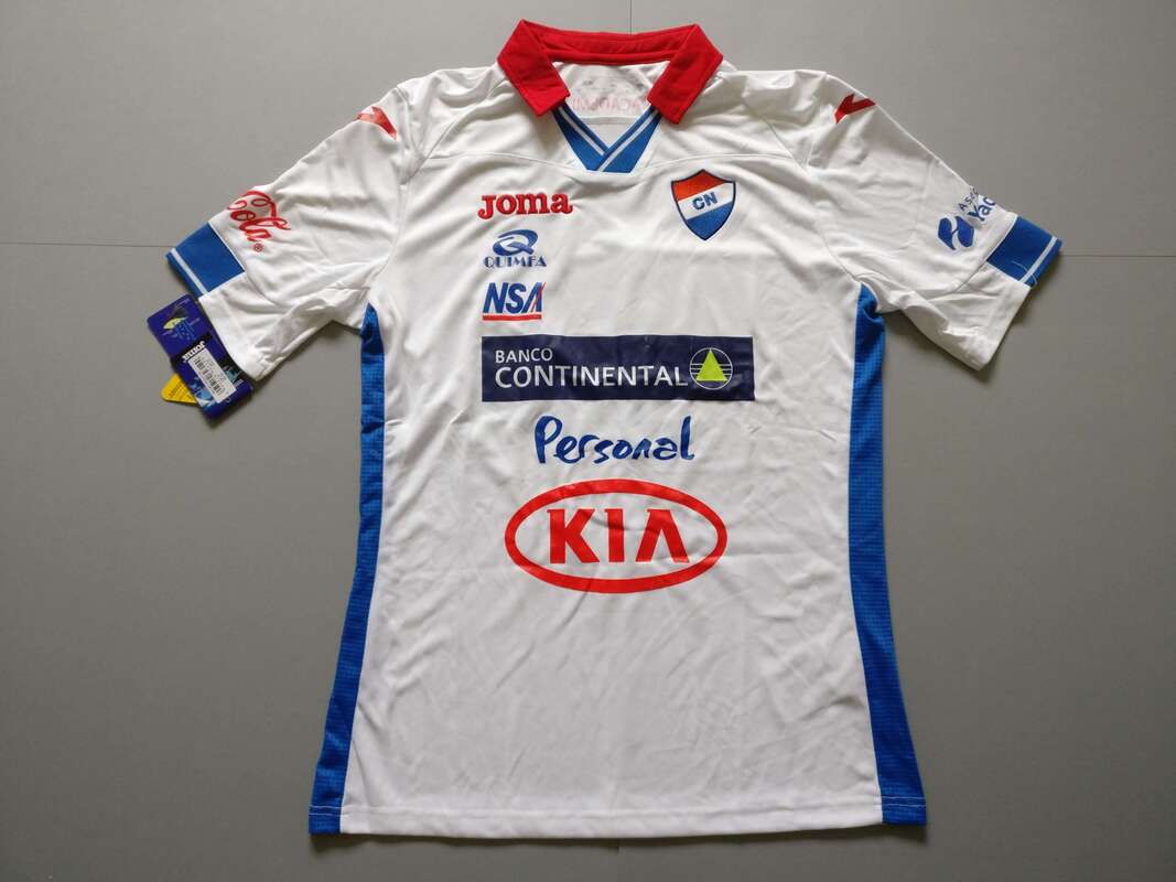 Club Nacional Home 2015/2016 Football Shirt Manufactured By Joma. The Team Plays Football In Paraguay.