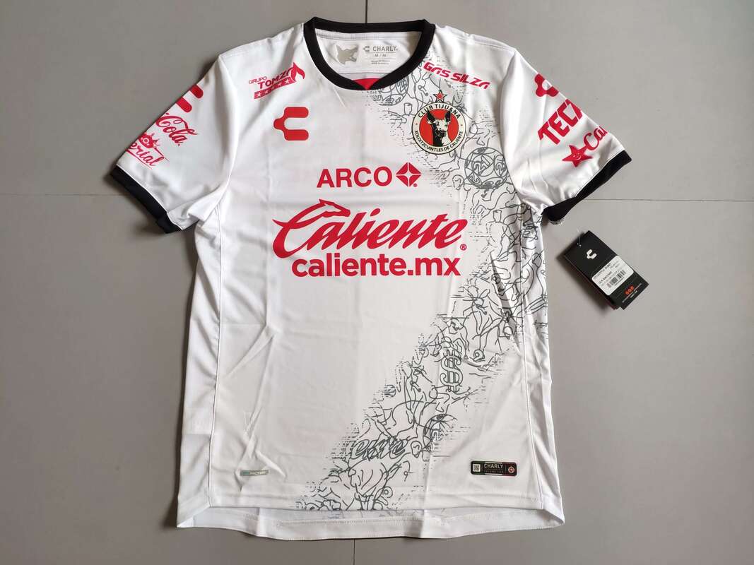 Club Tijuana Away 2020/2021 Football Shirt Manufactured By Charly. The Club Plays Football In Mexico.