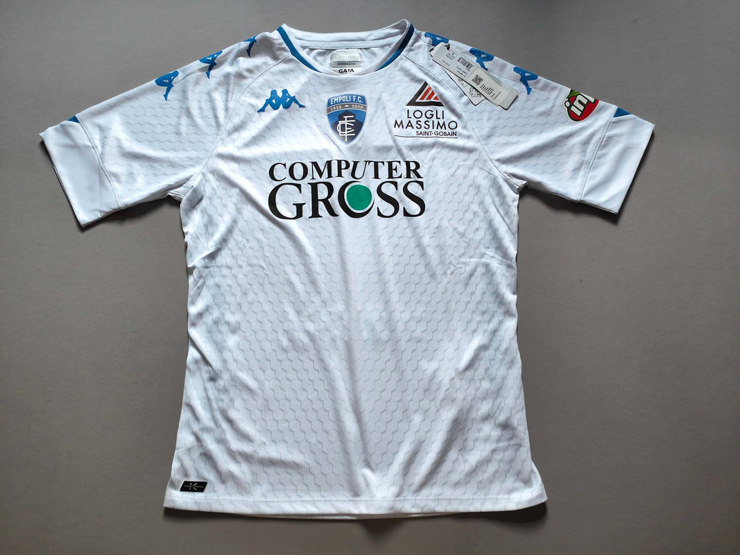 Empoli F.C Away 2020/2021 Football Shirt Manufactured By Kappa. The Club Plays Football In Italy.