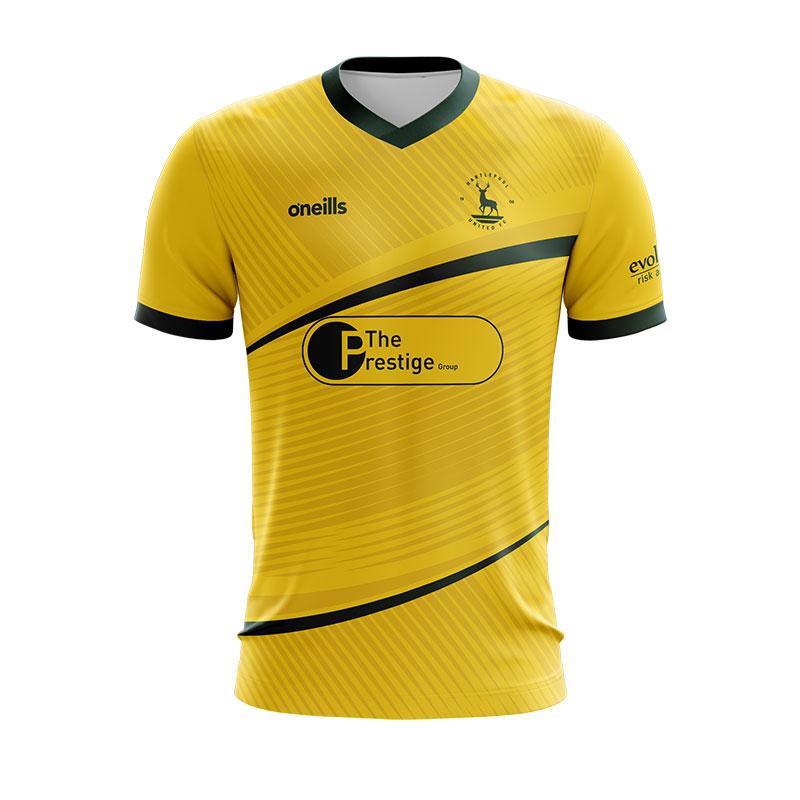 Hartlepool United Away 2020/2021 Football Shirt Manufactured By O'Neills. The Club Plays Football In England.