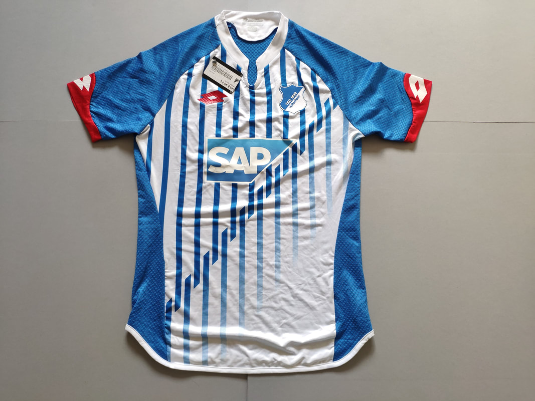 TSG 1899 Hoffenheim Home 2015/2016 Football Shirt Manufactured By Lotto. The Club Plays Football In Germany.