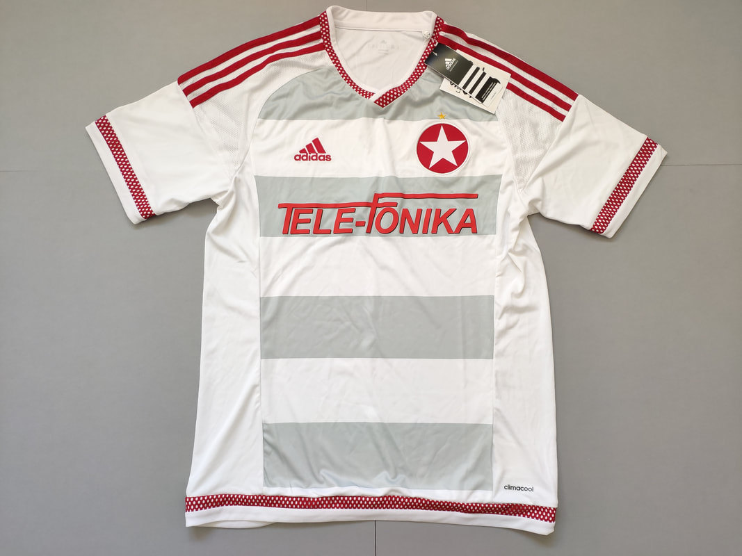 Wisła Kraków Away 2015/2016 Football Shirt Manufactured By Adidas. The Club Plays Football In Poland.