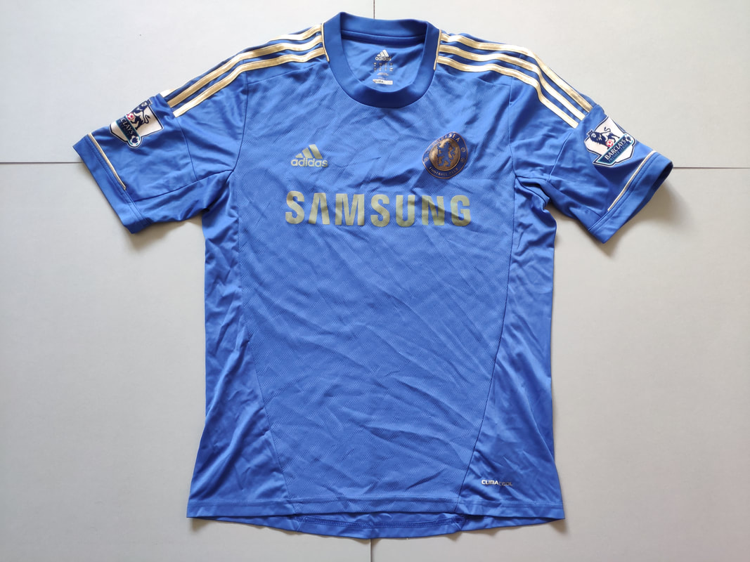 Chelsea F.C. Home 2012/2013 Football Shirt Manufactured By Adidas. The Shirt Is Sponsored By Samsung.