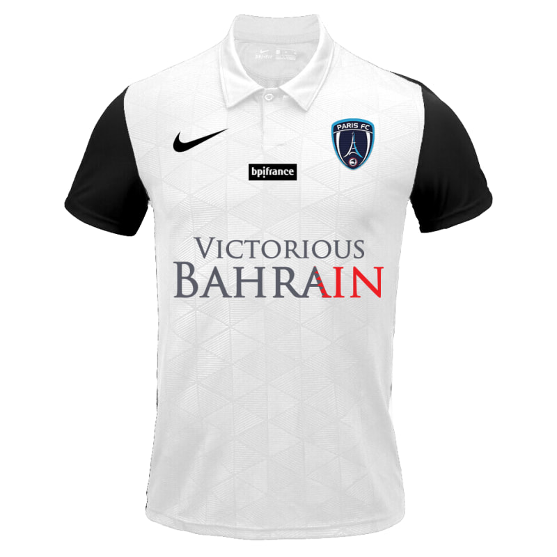 Paris FC​​​​ Away 2020/2021 Football Shirt Manufactured By Nike. The Club Plays Football In France.