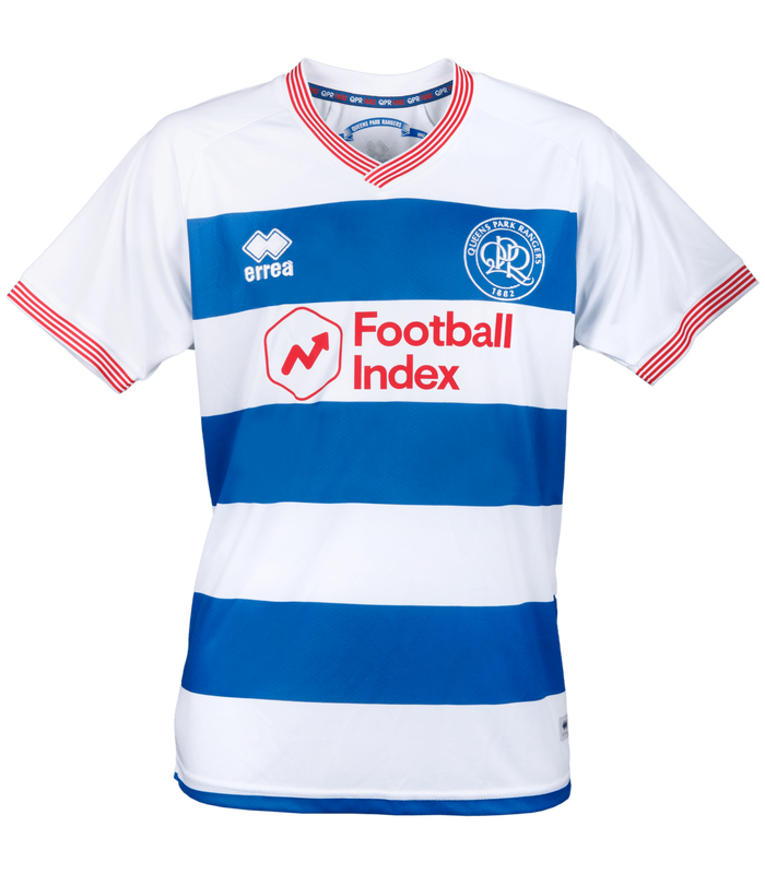 Queens Park Rangers Home 2020/2021 Football Shirt Manufactured By Errea. The Club Plays Football In The Championship.