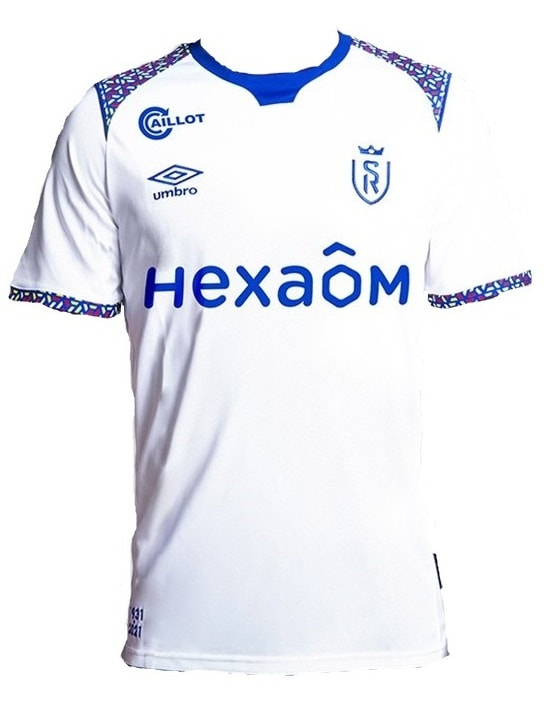 Reims Away 2020/2021 Football Shirt Manufactured By Umbro. The Club Plays Football In France.