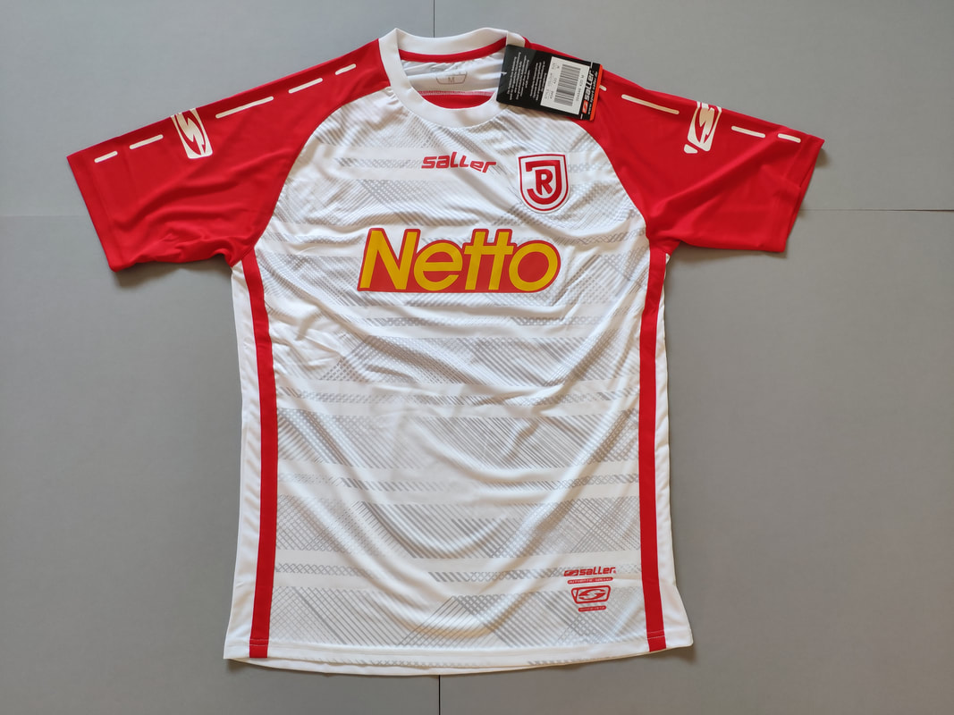 SSV Jahn Regensburg Away 2016/2017 Football Shirt Manufactured By Saller. The Club Plays Football In Germany.