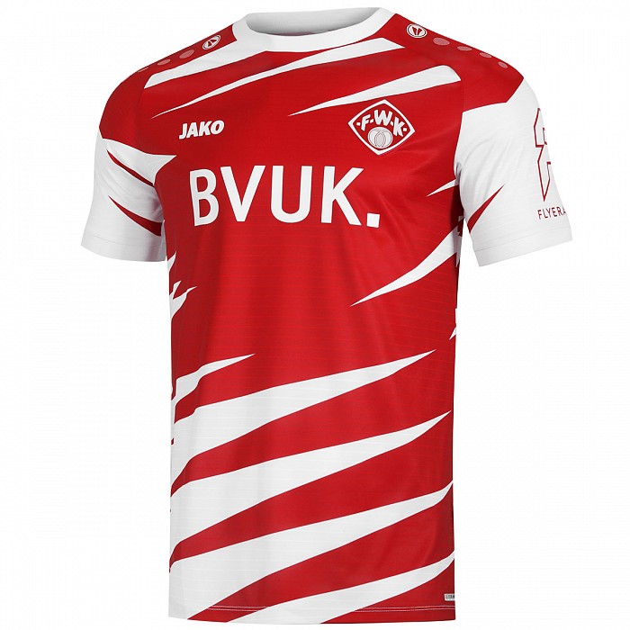 Würzburger Kickers Home 2020/2021 Football Shirt Manufactured By Jako. The Club Plays Football In Germany.