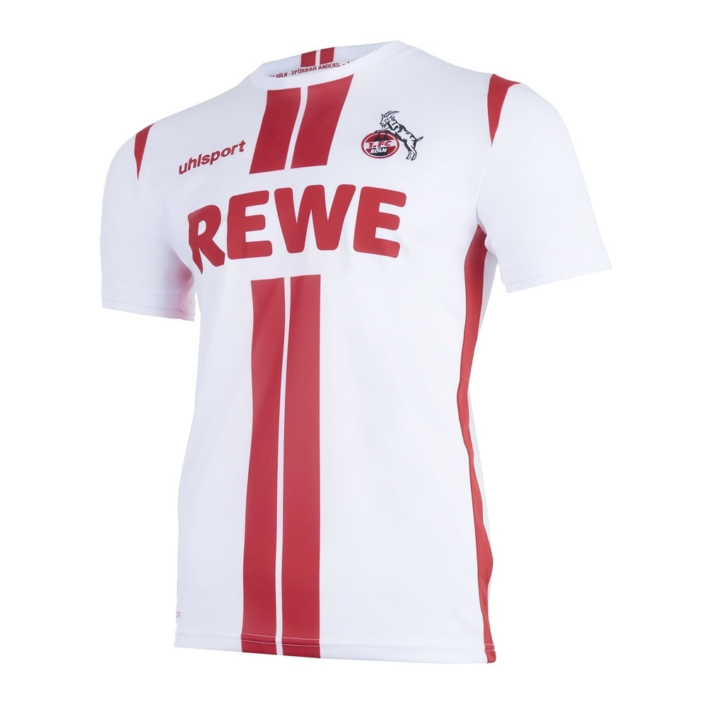 1. FC Köln​​​​ Home 2020/2021 Football Shirt Manufactured By Uhlsport. The Club Plays Football In Germany.