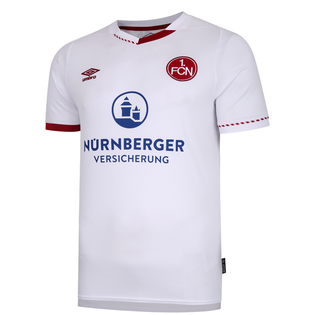 1. FC Nürnberg Away 2020/2021 Football Shirt Manufactured By Umbro. The Club Plays Football In Germany.