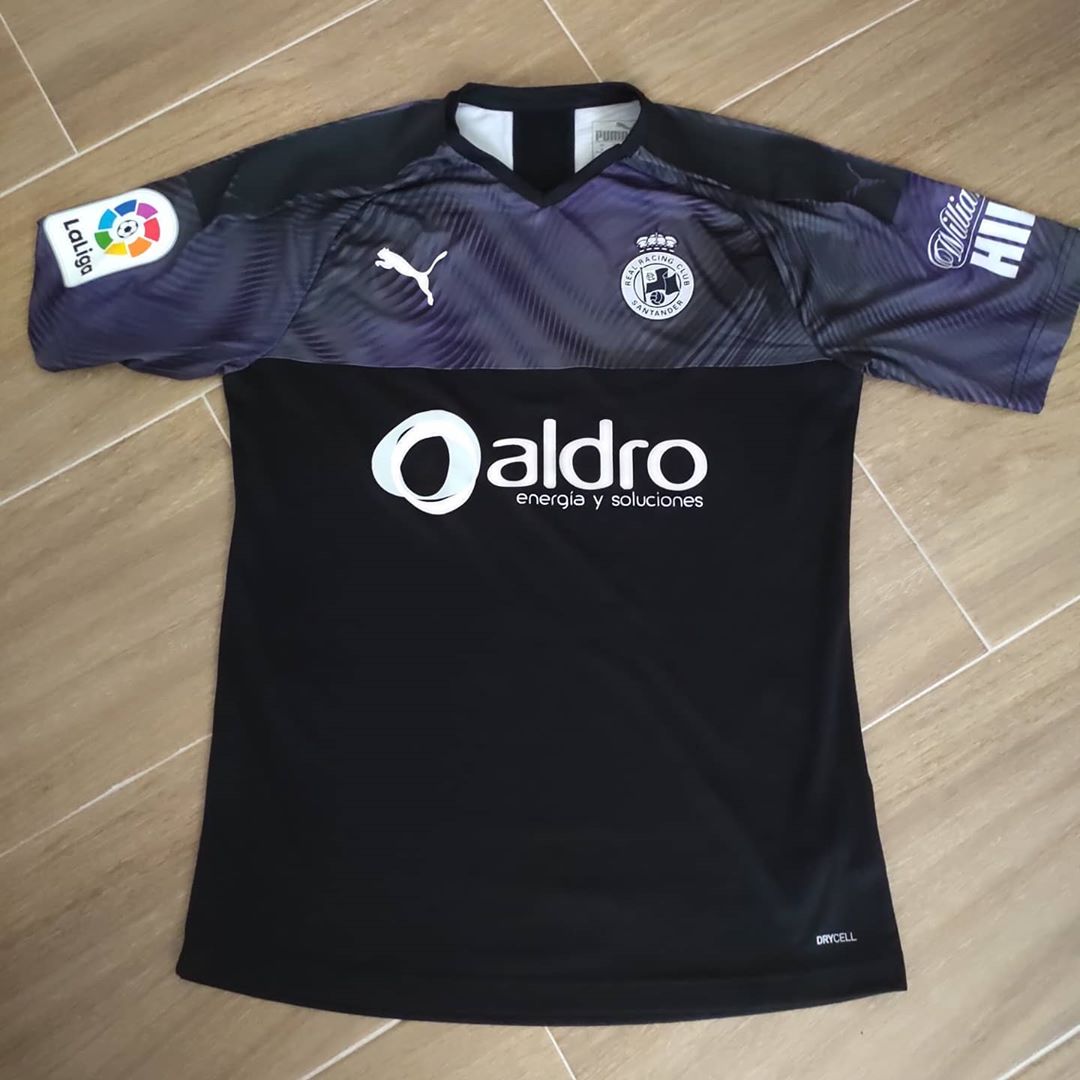 Racing de Santander Away 2019/2020 Football Shirt Manufactured By Puma. The club plays football in Spain.