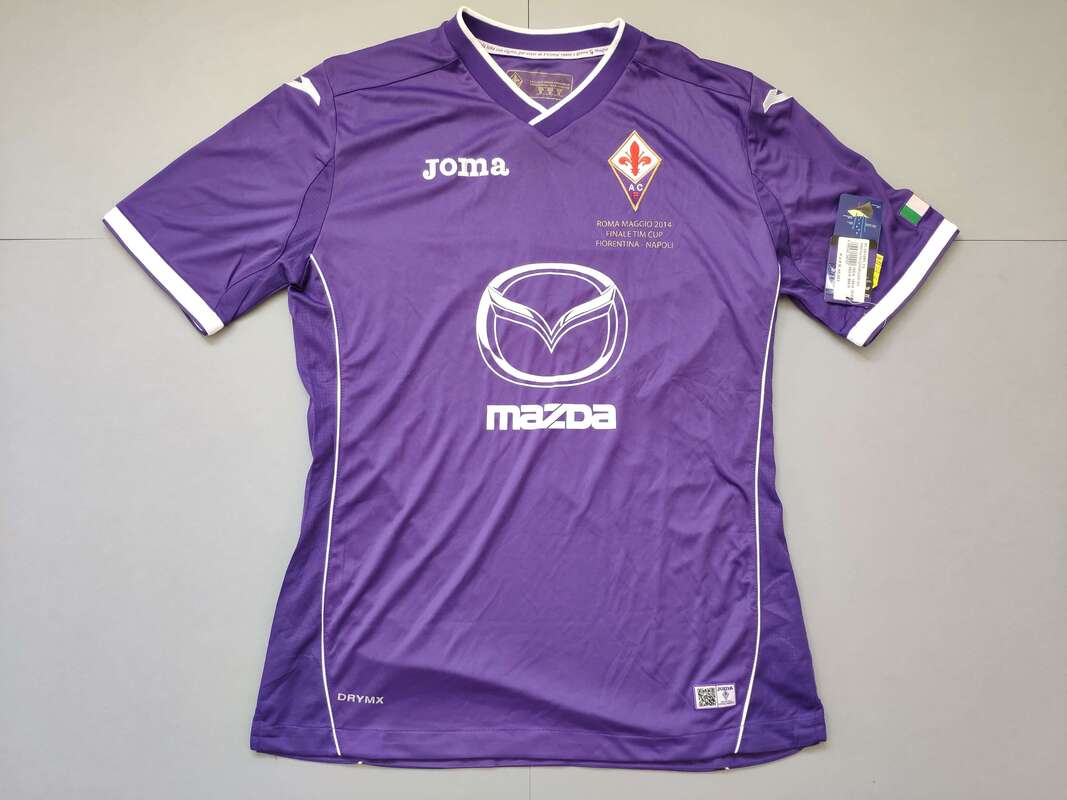 ACF Fiorentina Cup Edition 2013/2014 Football Shirt Manufactured By Joma. The Club Plays Football In Italy.