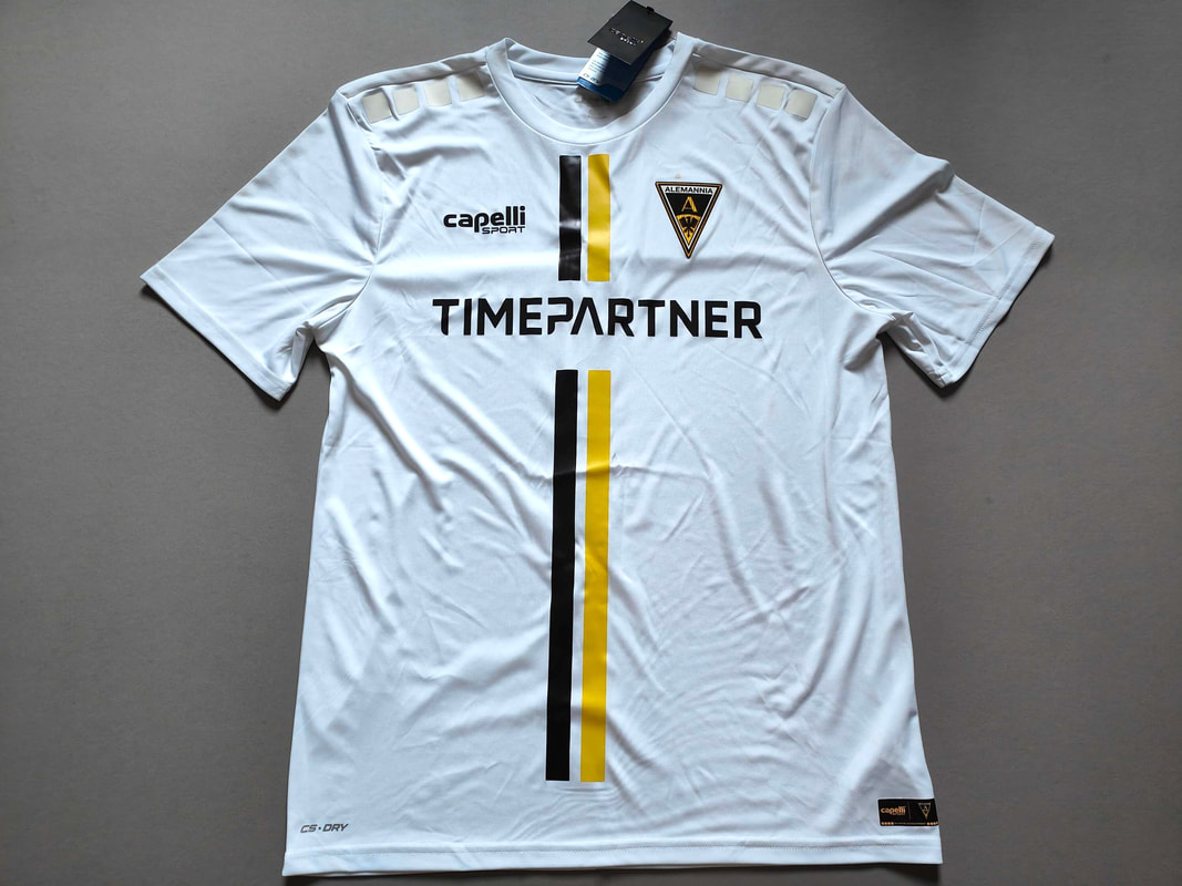 Alemannia Aachen Away 2021/2022 Football Shirt Manufactured By Capelli. The Club Plays Football In Germany.