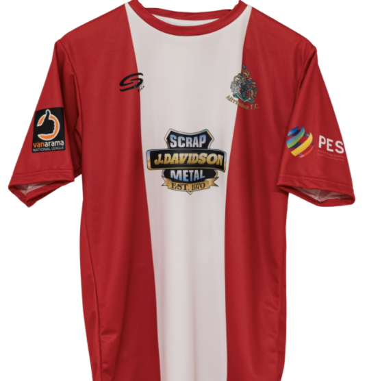 Altrincham Home 2020/2021 Football Shirt Manufactured By SK Kits. The Club Plays Football In England.