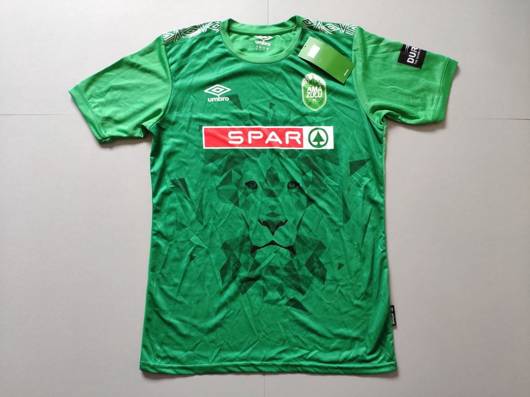 AmaZulu F.C. Home 2019/2020 Football Shirt Manufactured By Umbro. The Club Plays Football In South Africa.