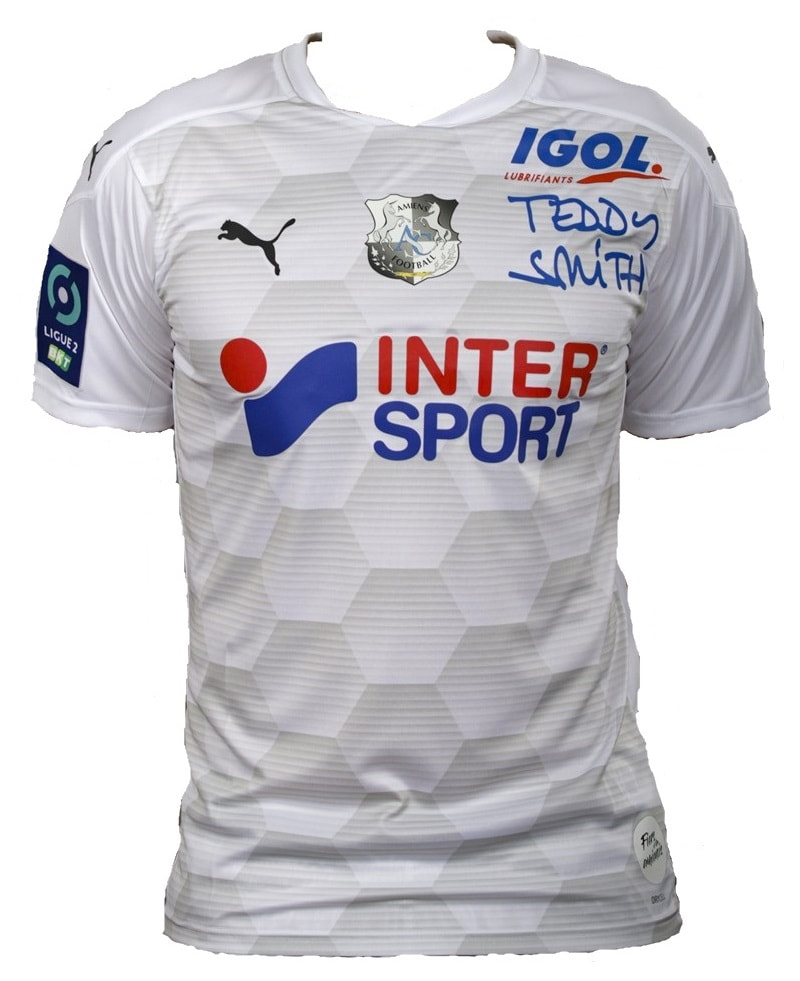 Amiens​​​​ Home 2020/2021 Football Shirt Manufactured By Puma. The Club Plays Football In France.