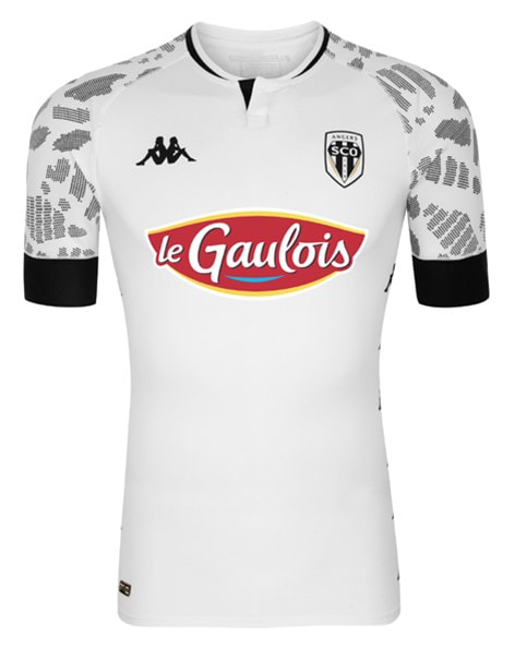 Angers Away 2020/2021 Football Shirt Manufactured By Kappa. The Club Plays Football In France.