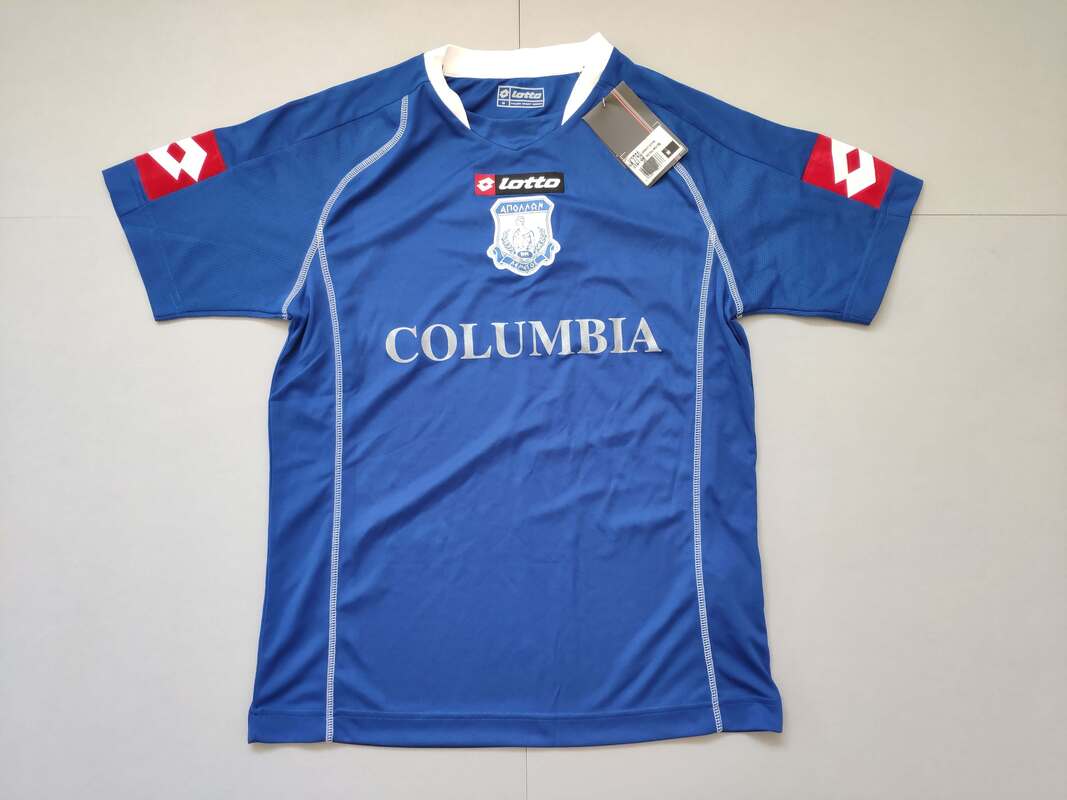 Apollon Limassol Away 2009/2010 Football Shirt Manufactured By Lotto. The Team Plays Football In Cyprus.