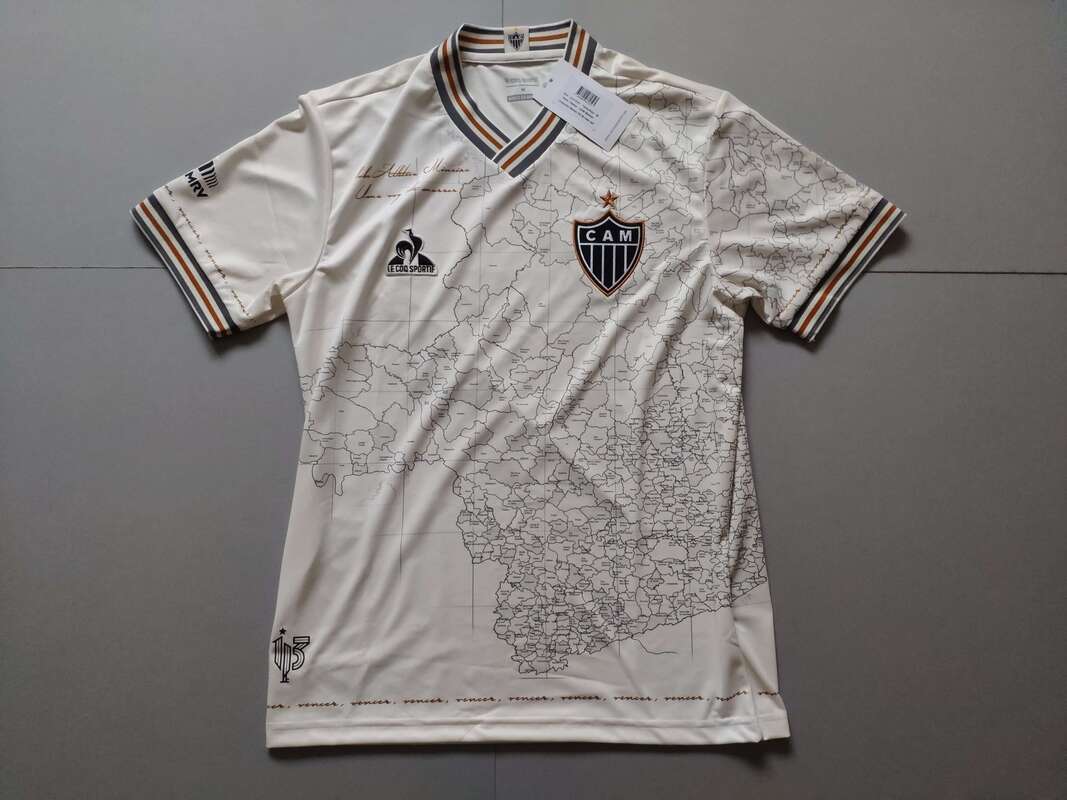 Atlético Mineiro 'Manto da Massa 113' Football Shirt Manufactured By Le Coq Sportif. The Club Plays Football In Brazil.
