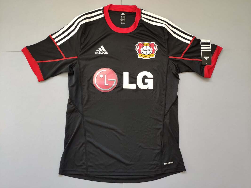 Bayer 04 Leverkusen Away 2014/2015 Football Shirt Manufactured By Adidas. The Club Plays Football In Germany.