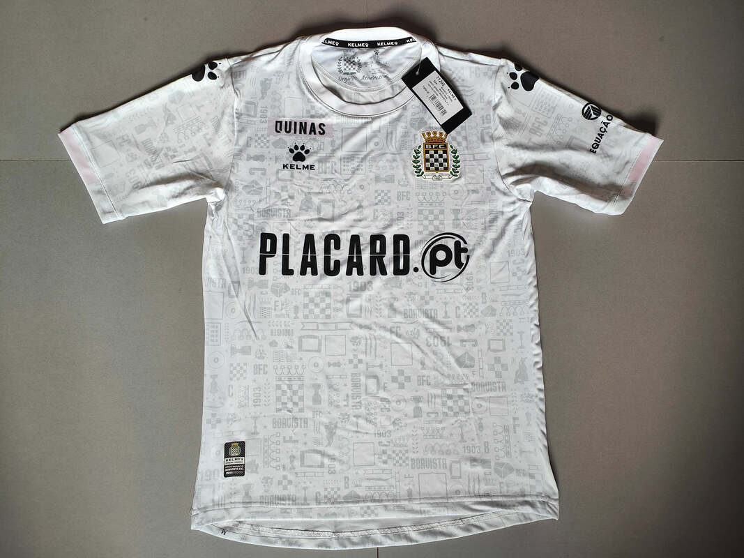 Boavista F.C. Away 2021/2022 Football Shirt Manufactured By Kelme. The Club Plays Football In Portugal.
