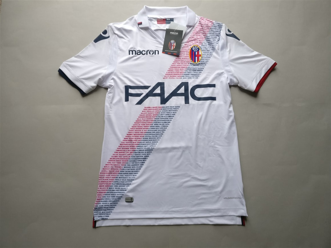 Bologna Football Club 1909 Away 2017/2018 Shirt. Medium. BNWT. Club Football Shirts.