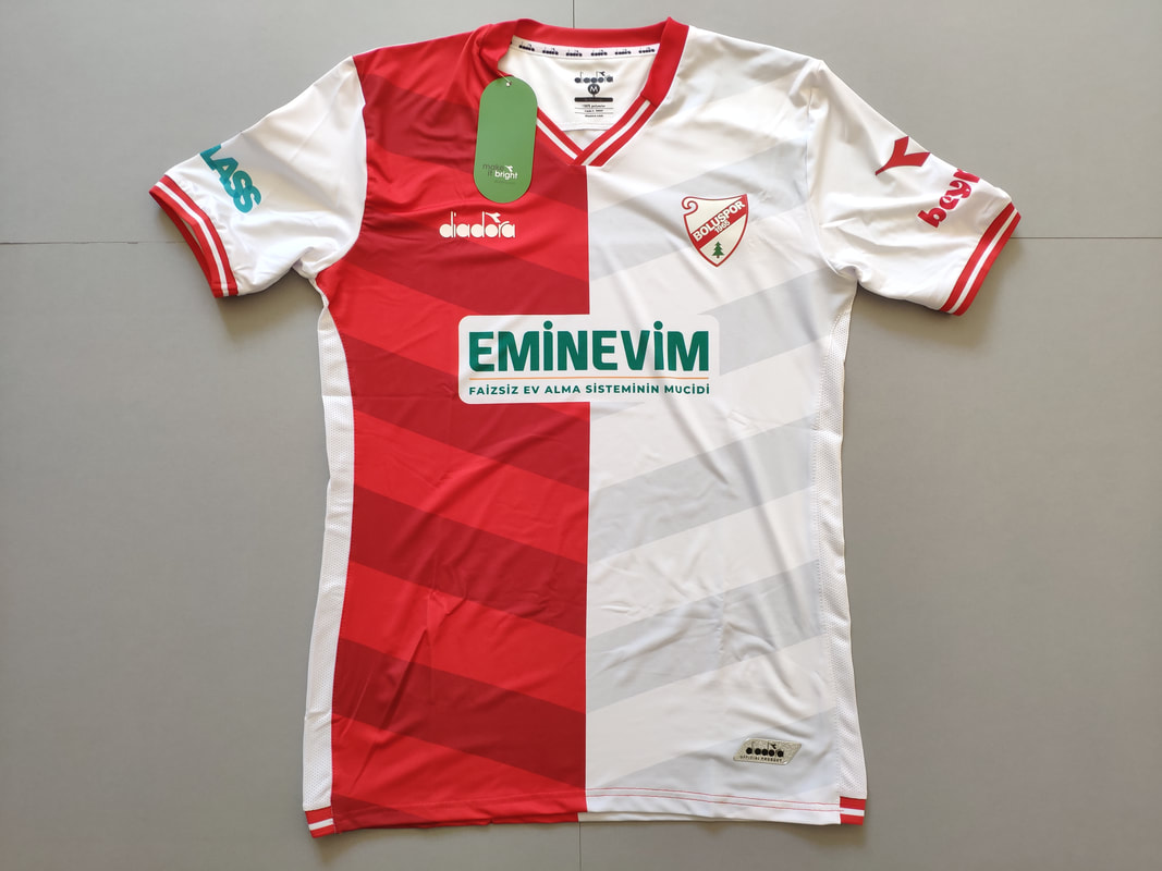 Boluspor Home 2020/2021 Football Shirt Manufactured By Diadora. The Club Plays Football In Turkey.