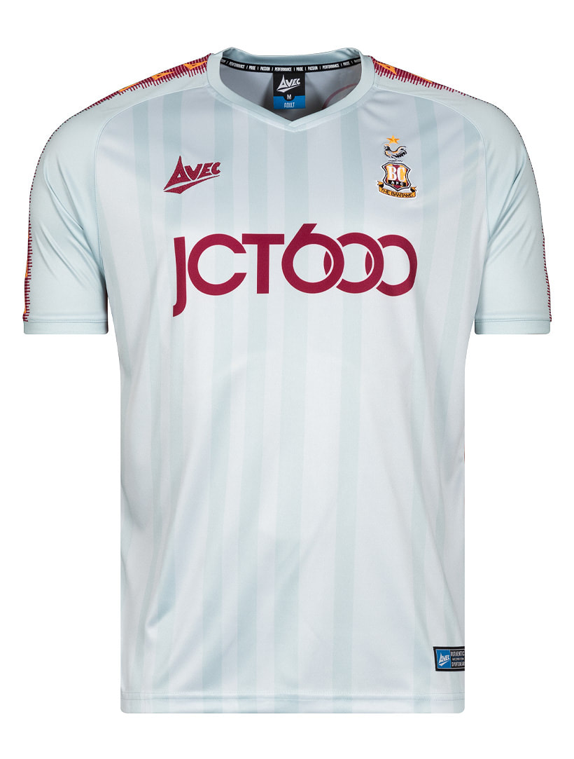 Bradford City Third 2020/2021 Football Shirt Manufactured By Avec. The Club Plays Football In England.