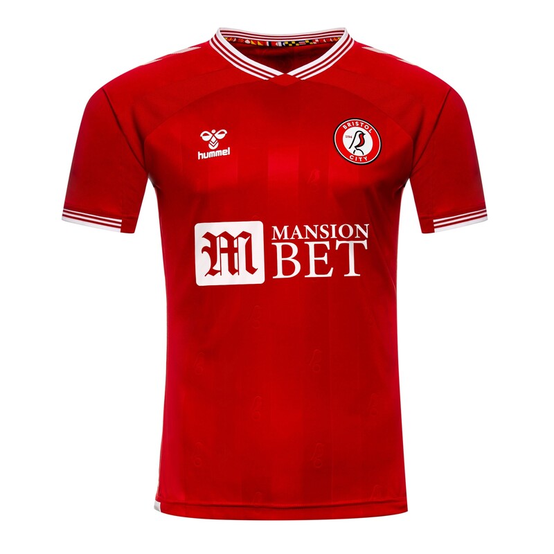 Bristol City Home 2020/2021 Football Shirt Manufactured By Hummel. The Club Plays Football In The Championship.