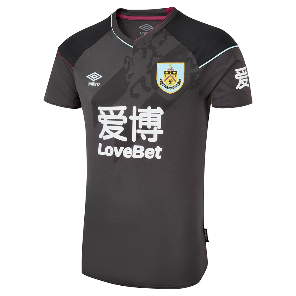 Burnley 2020/2021 Away Football Shirt Manufactured By Umbro. The Club Plays Football In England.