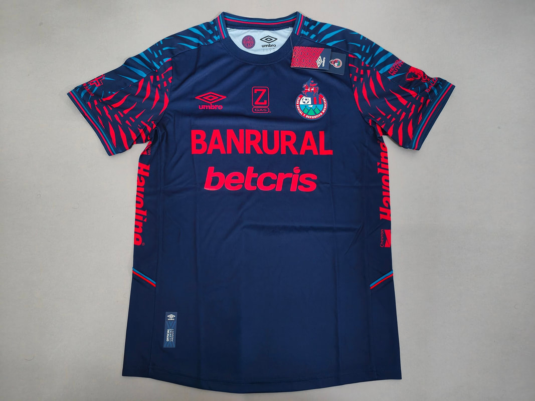 C.S.D. Municipal Away 2022/2023 Football Shirt Manufactured By Umbro. The Club Plays Football In Guatemala.