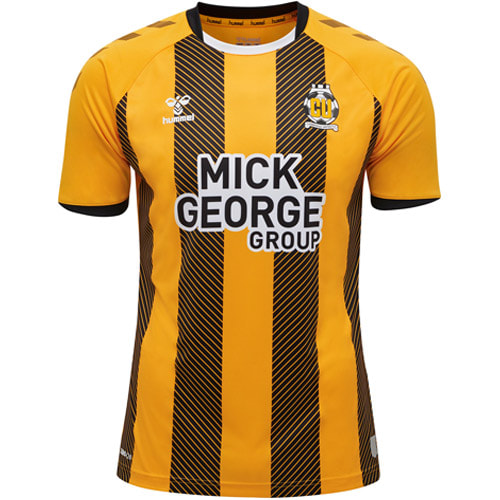 Cambridge United Home 2020/2021 Football Shirt Manufactured By Hummel. The Club Plays Football In England.