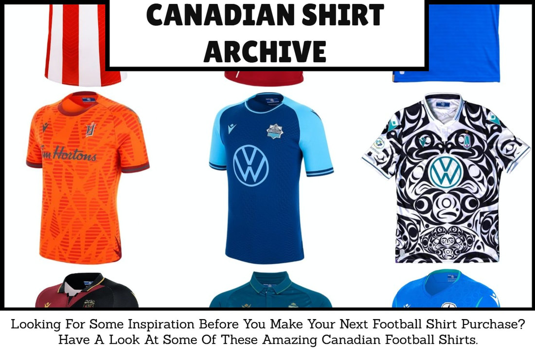 Canadian Football Shirt Archive. Canadian Football Kit Archive. Canadian Football Shirt History. Canadian Football Kit History.