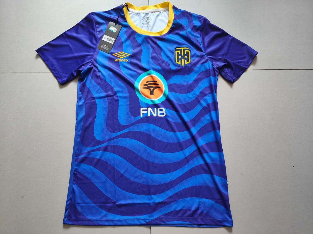 Cape Town City F.C. Home 2022/2023 Football Shirt Manufactured By Umbro. The Club Plays Football In South Africa.