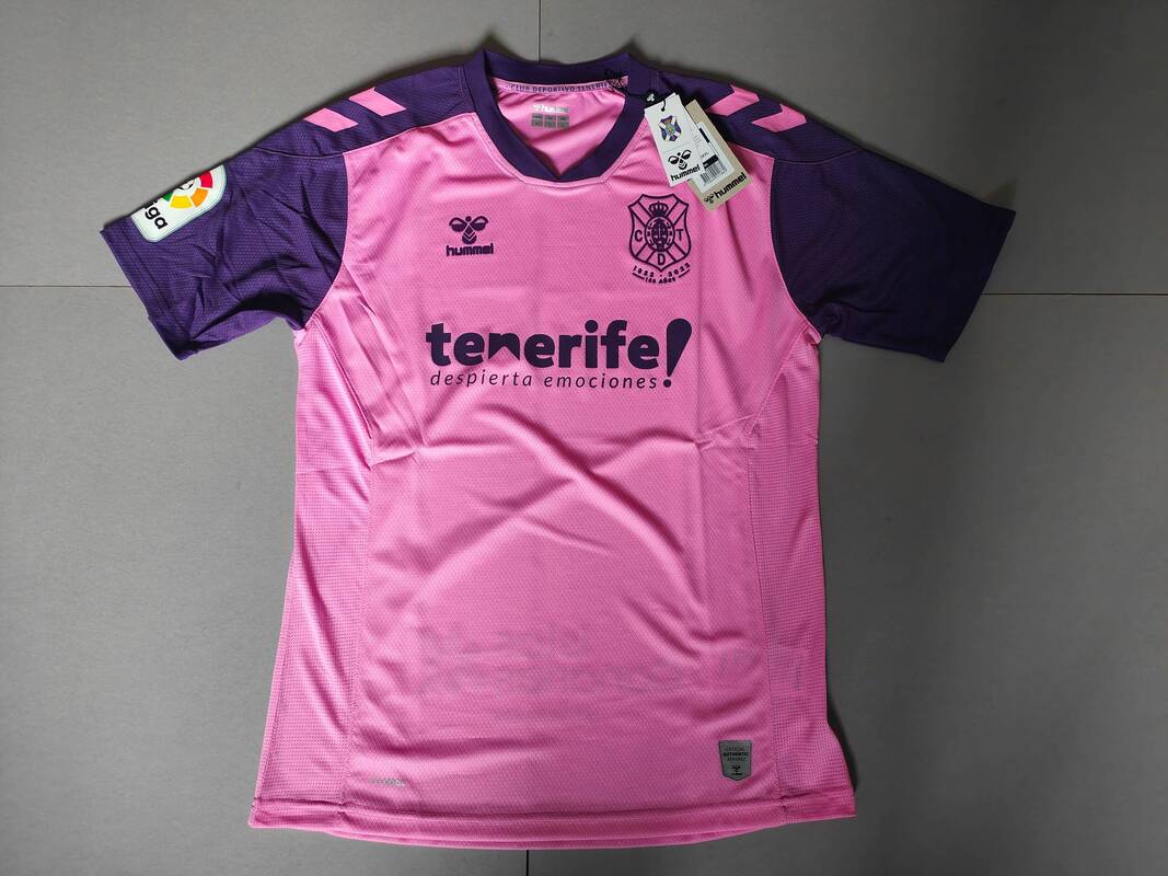 CD Tenerife Third 2022/2023 Football Shirt Manufactured By Hummel. The Club Plays Football In Spain.