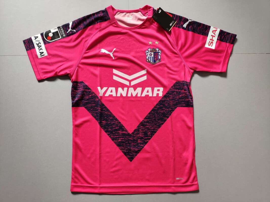 Cerezo Osaka Home 2019 Football Shirt Manufactured By Puma. The Club Plays Football In Japan.