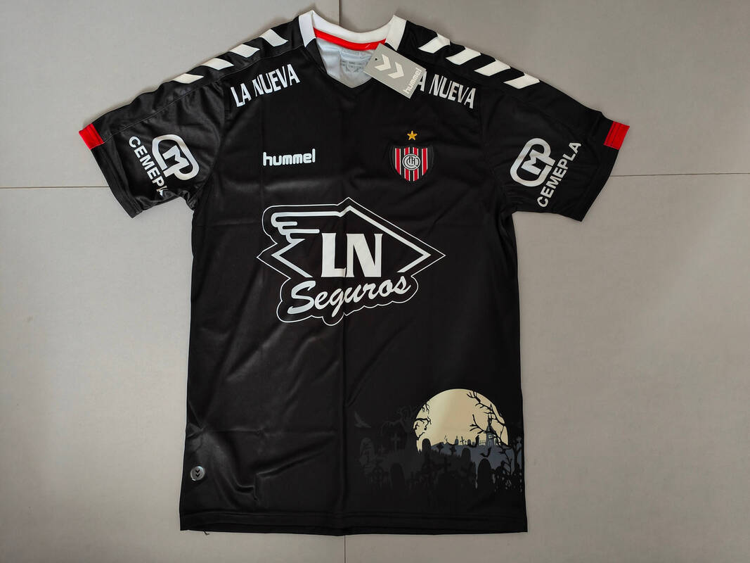 Chacarita Juniors Third 2019/2020 Football Shirt Manufactured By Hummel. The Club Plays Football In Argentina.