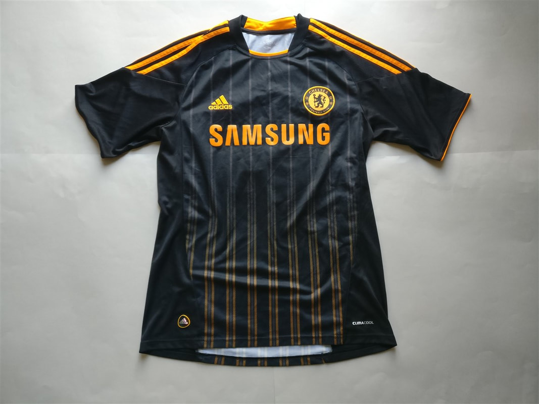Chelsea F.C. Away 2010/2011 Football Shirt Manufactured By Adidas. The Club Plays Football In England.