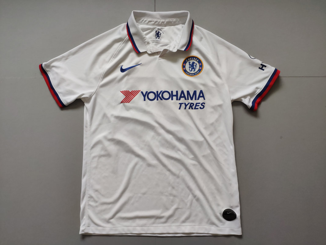 Chelsea F.C. Away 2019/2020 Football Shirt Manufactured By Nike. The Shirt Is Sponsored By Yokohama Tyres.