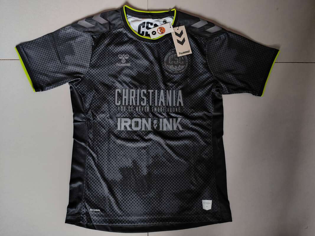 Christiania SC Away 2022/2023 Football Shirt Manufactured By Hummel. The Club Plays Football In Denmark.