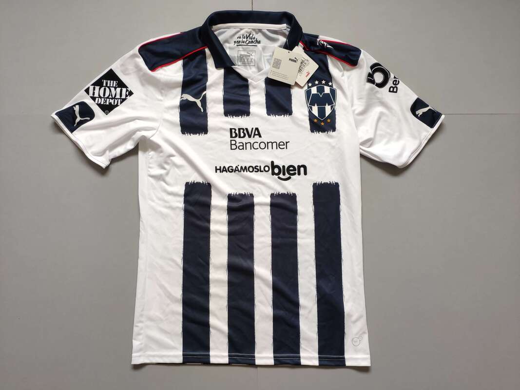 C. F. Monterrey Home 2016/2017 Football Shirt Manufactured By Puma. The Club Plays Football In Mexico.
