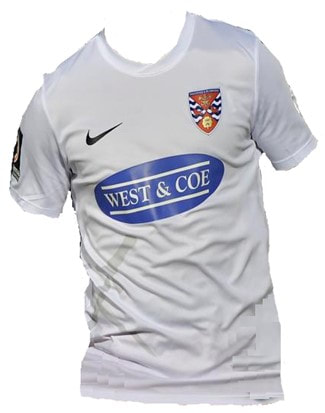 Dagenham & Redbridge Away 2020/2021 Football Shirt Manufactured By Nike. The Club Plays Football In England.