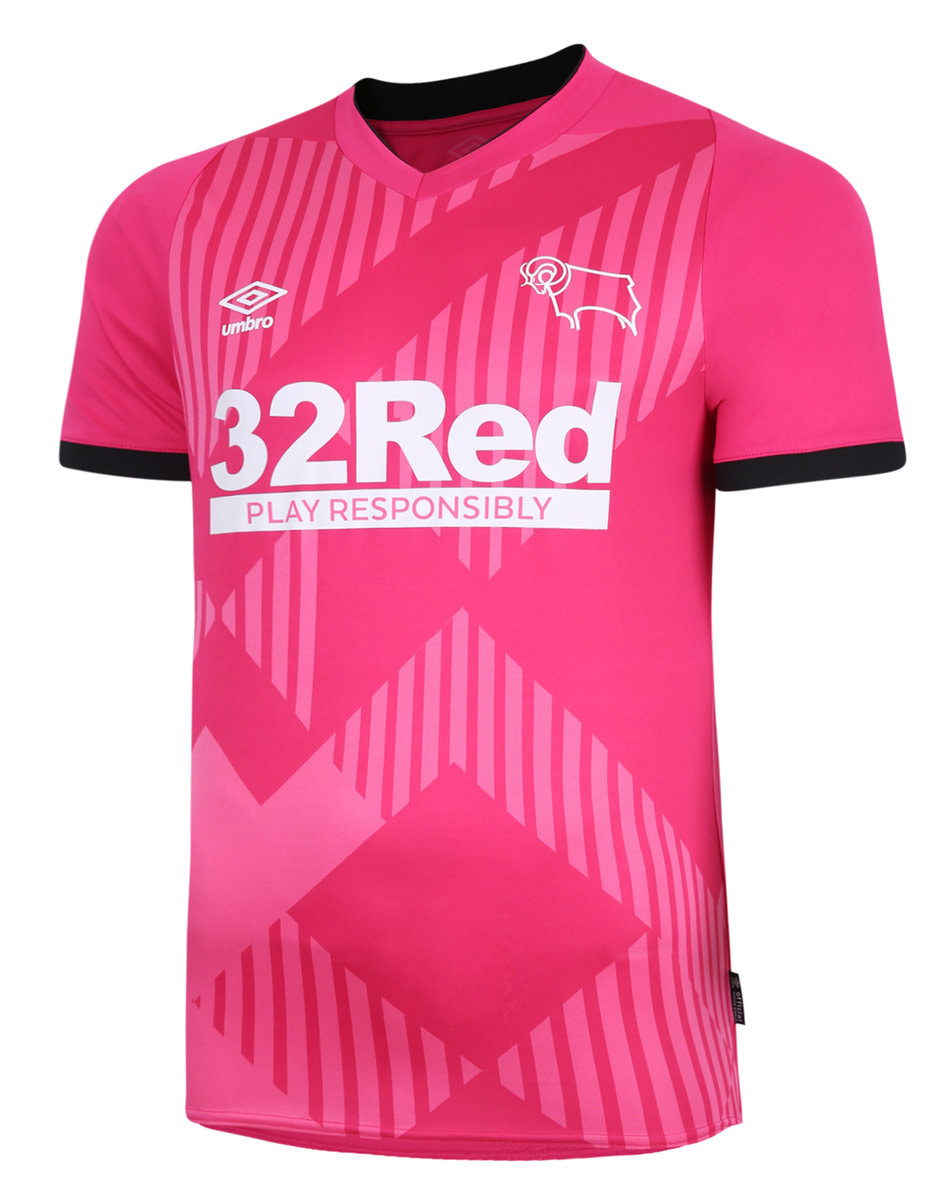 Derby County Third 2020/2021 Football Shirt Manufactured By Umbro. The Club Plays Football In The Championship.