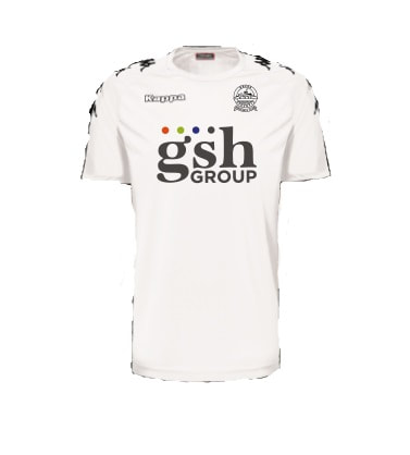 Dover Athletic Home 2020/2021 Football Shirt Manufactured By Kappa. The Club Plays Football In England.