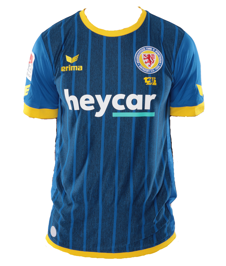 Eintracht Braunschweig Away 2020/2021 Football Shirt Manufactured By Erima. The Club Plays Football In Germany.