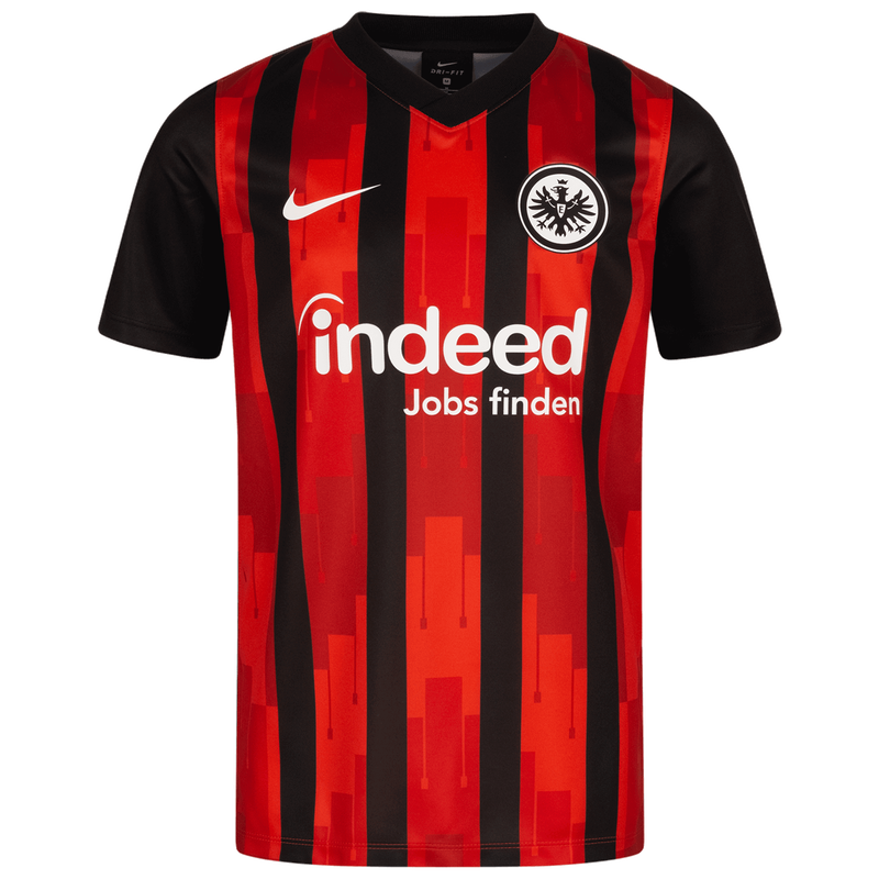 Eintracht Frankfurt Home 2020/2021 Football Shirt Manufactured By Nike. The Club Plays Football In Germany.