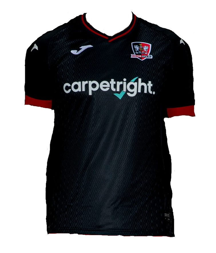 Exeter City Third 2020/2021 Football Shirt Manufactured By Joma. The Club Plays Football In England.