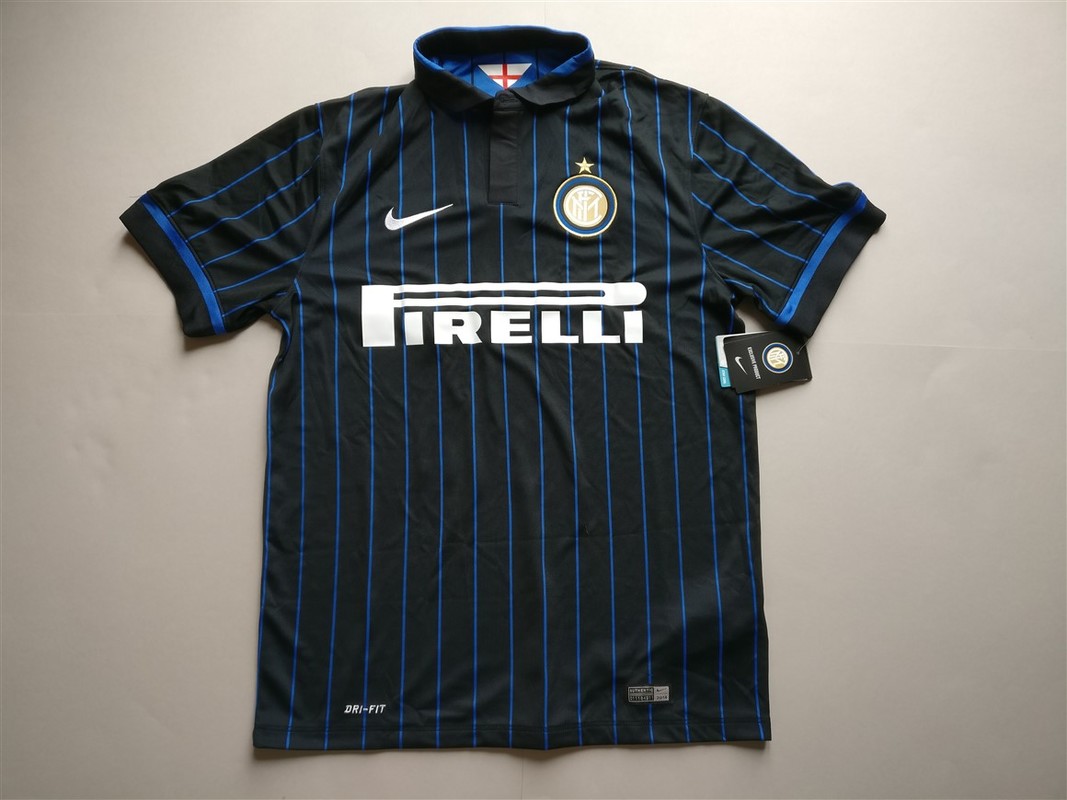 FC Internazionale Milano Home 2014/2015 shirt. BNWT. Medium. Club football shirts.